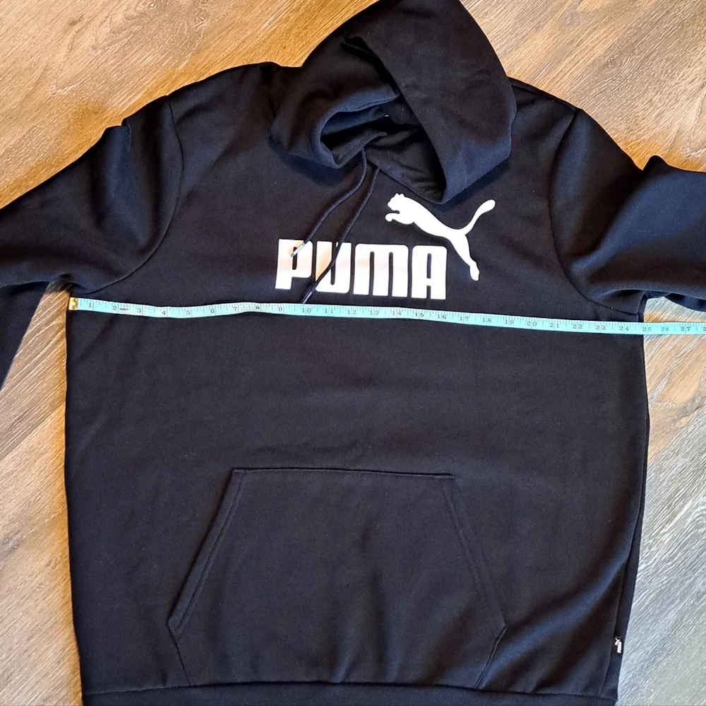 Puma Black Sweatshirt Iconic Logo Athletic Style Size XL - Picture 7 of 7